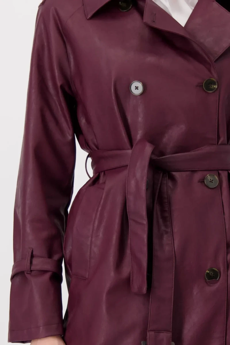 Monari Lederimitat Mantel