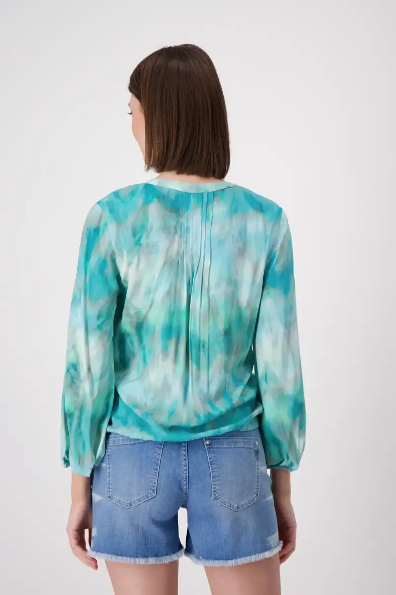 Monari Luftige Bluse Mit Batikmuster