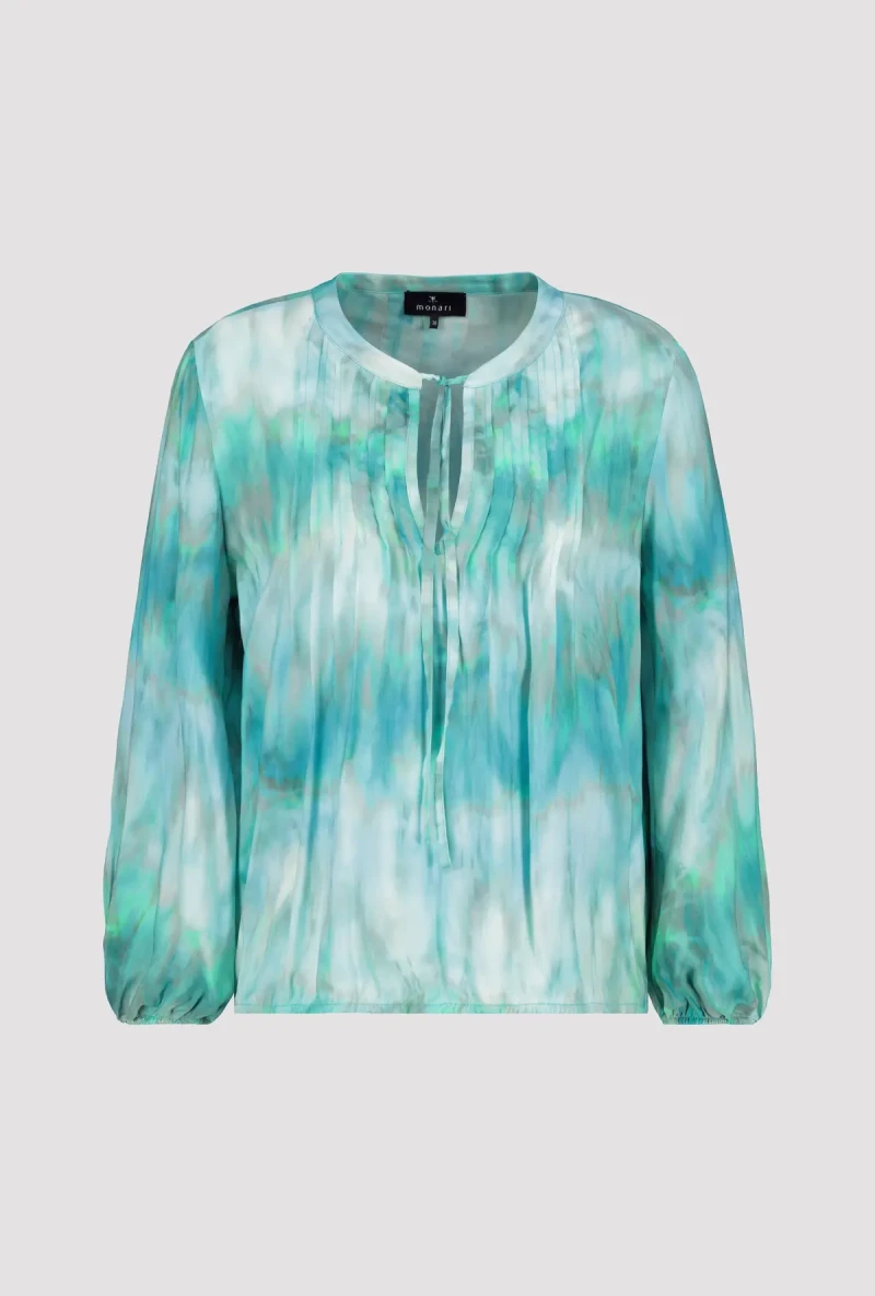 Monari Luftige Bluse Mit Batikmuster