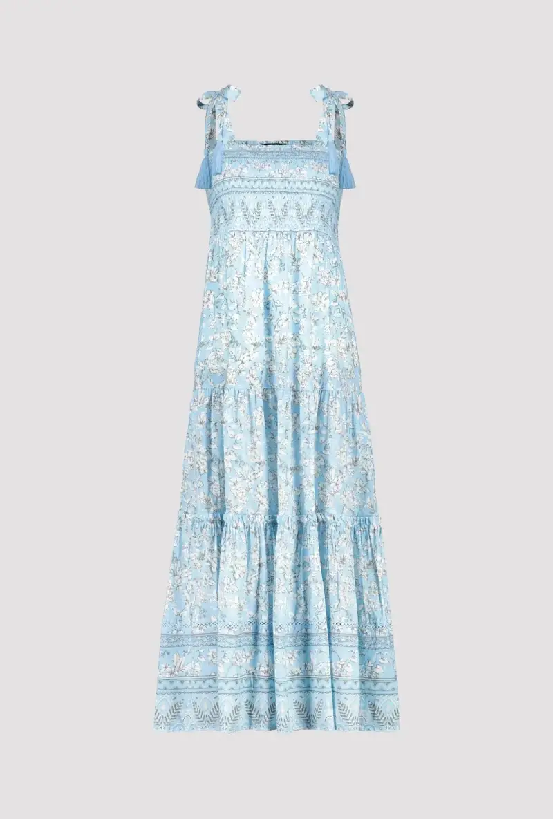 Monari Maxi Volantkleid