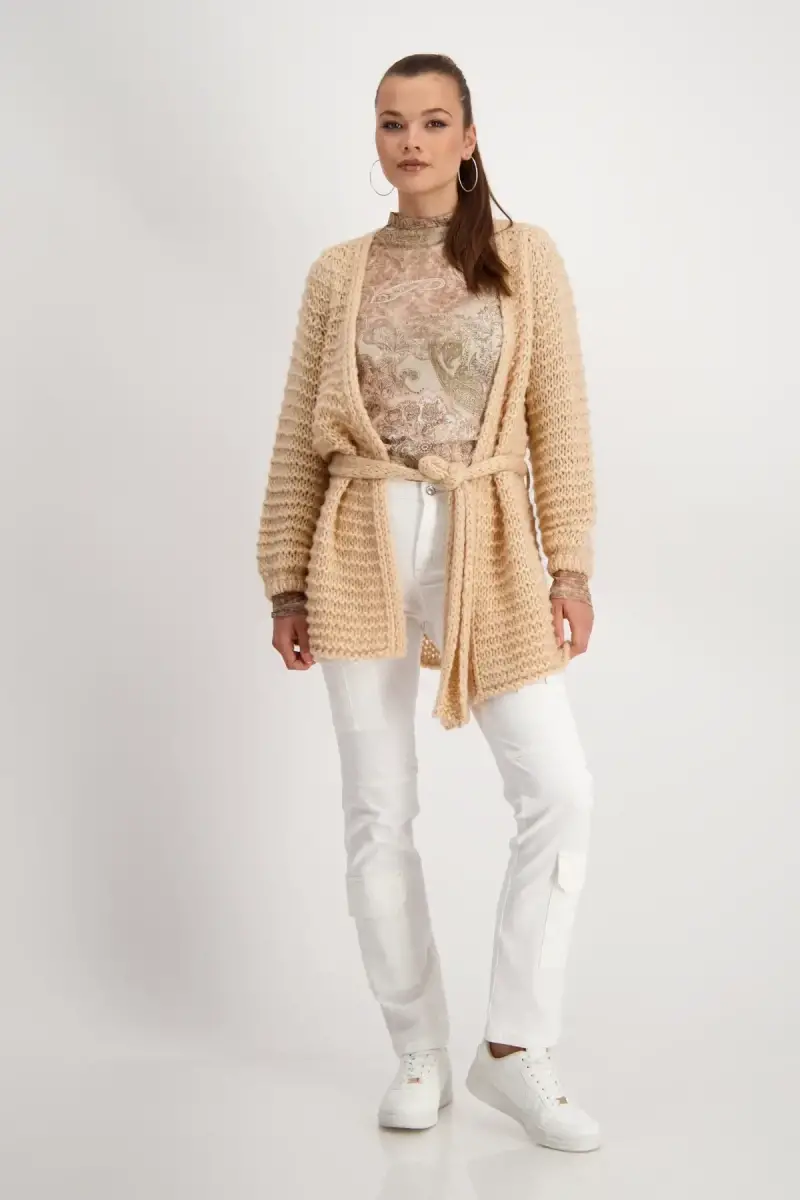 Monari Mesh Shirt Mit Paisleymuster