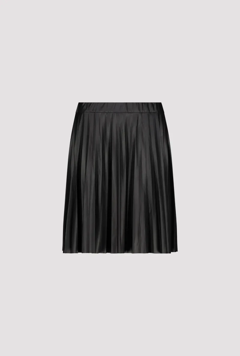 Monari Plissee Rock In Lederoptik