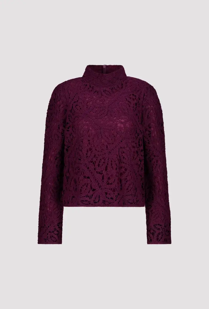 Monari Pullover Mit Cornelly Häckelmuster