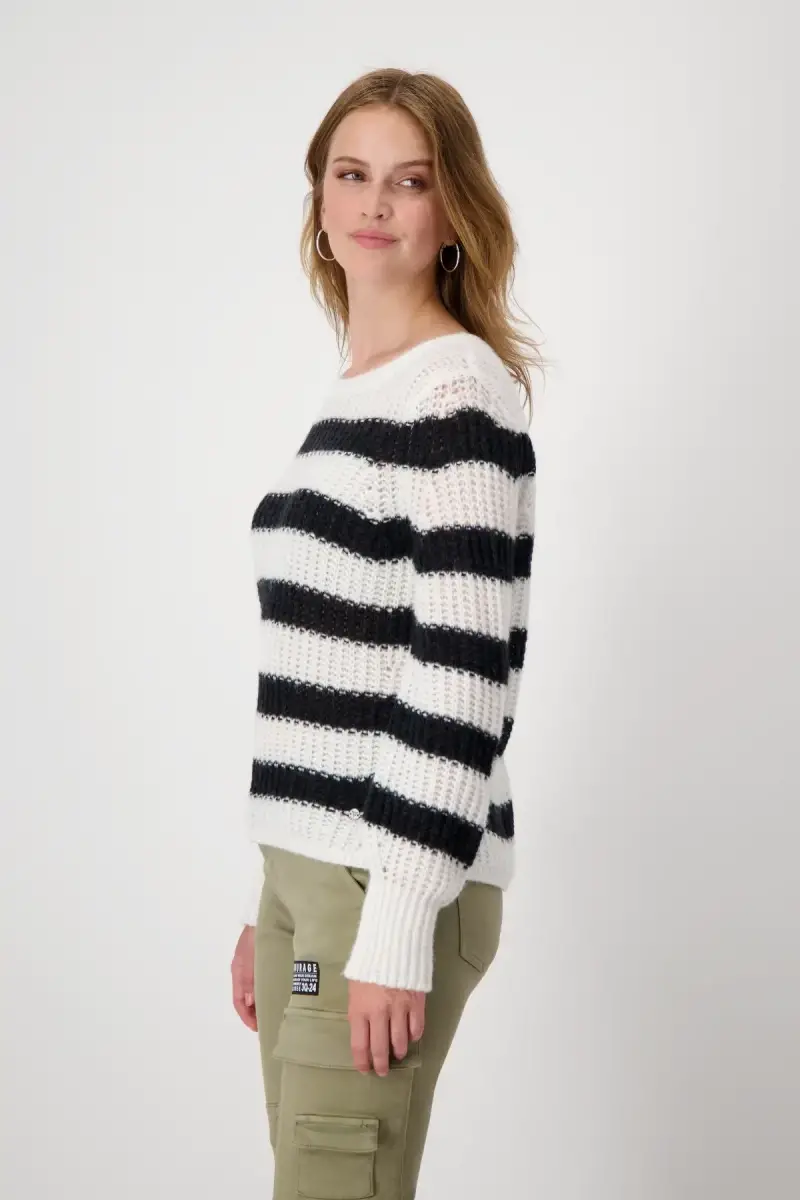 Monari Pullover Mit Ringelmuster
