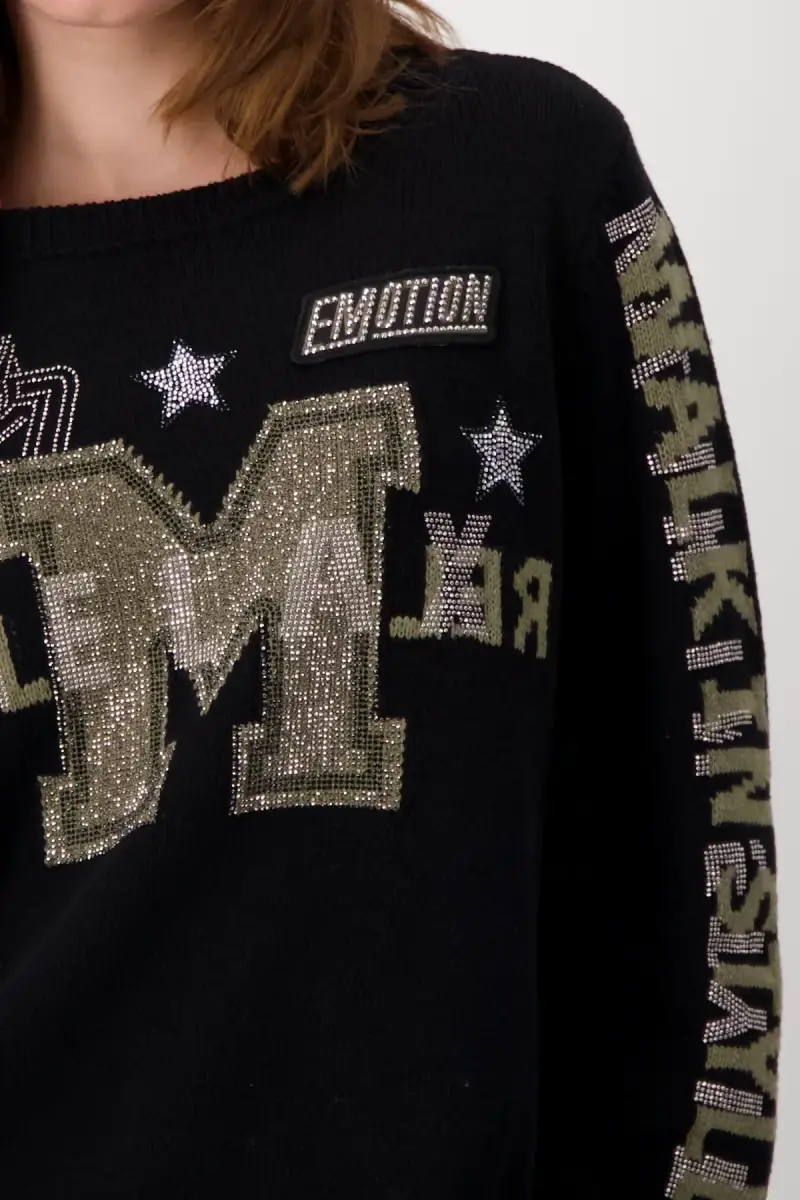 Monari Pullover Mit Strass