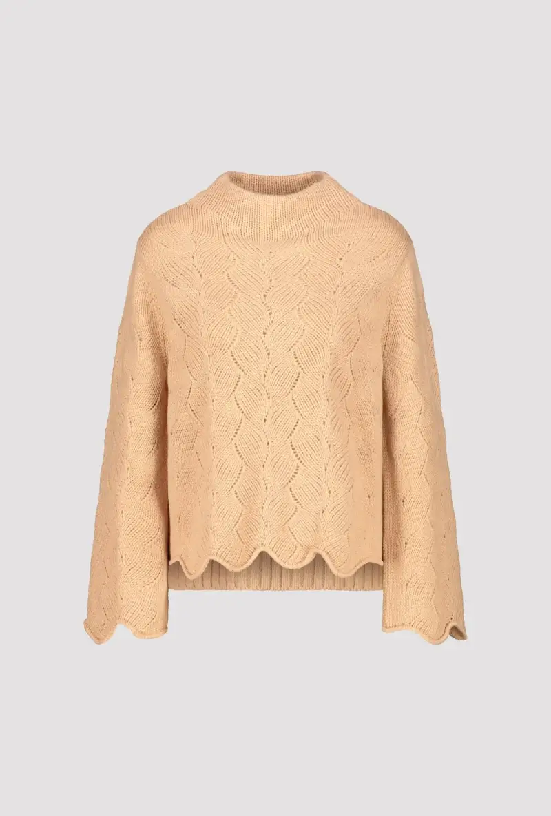 Monari Pullover Mit Zopfmuster