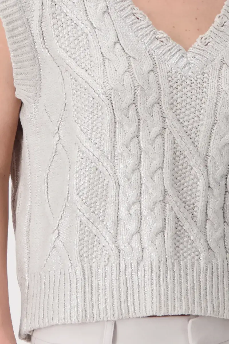 Monari Pullunder Mit Zopfmuster