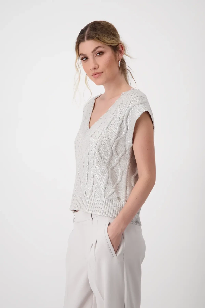 Monari Pullunder Mit Zopfmuster