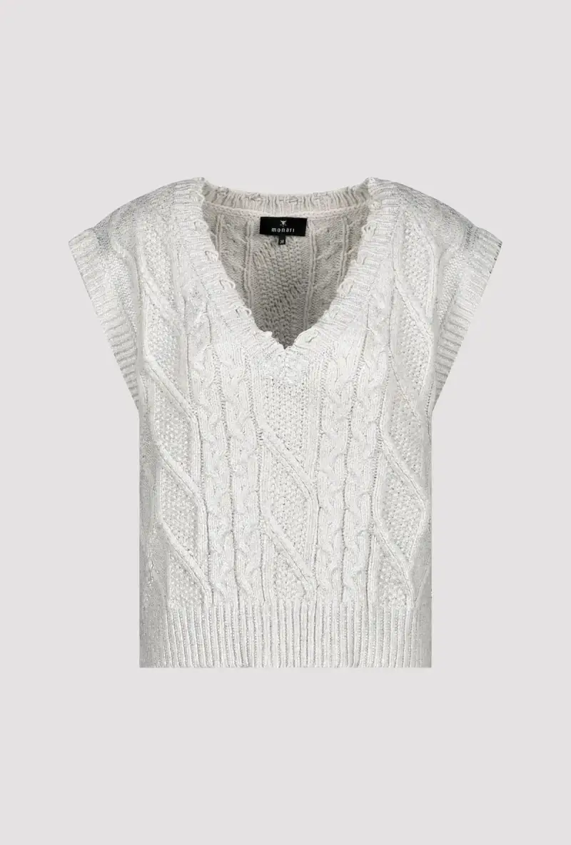 Monari Pullunder Mit Zopfmuster