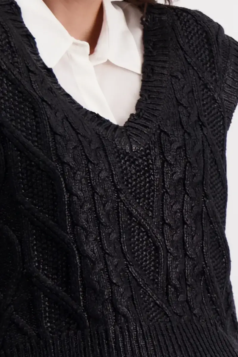 Monari Pullunder Mit Zopfmuster