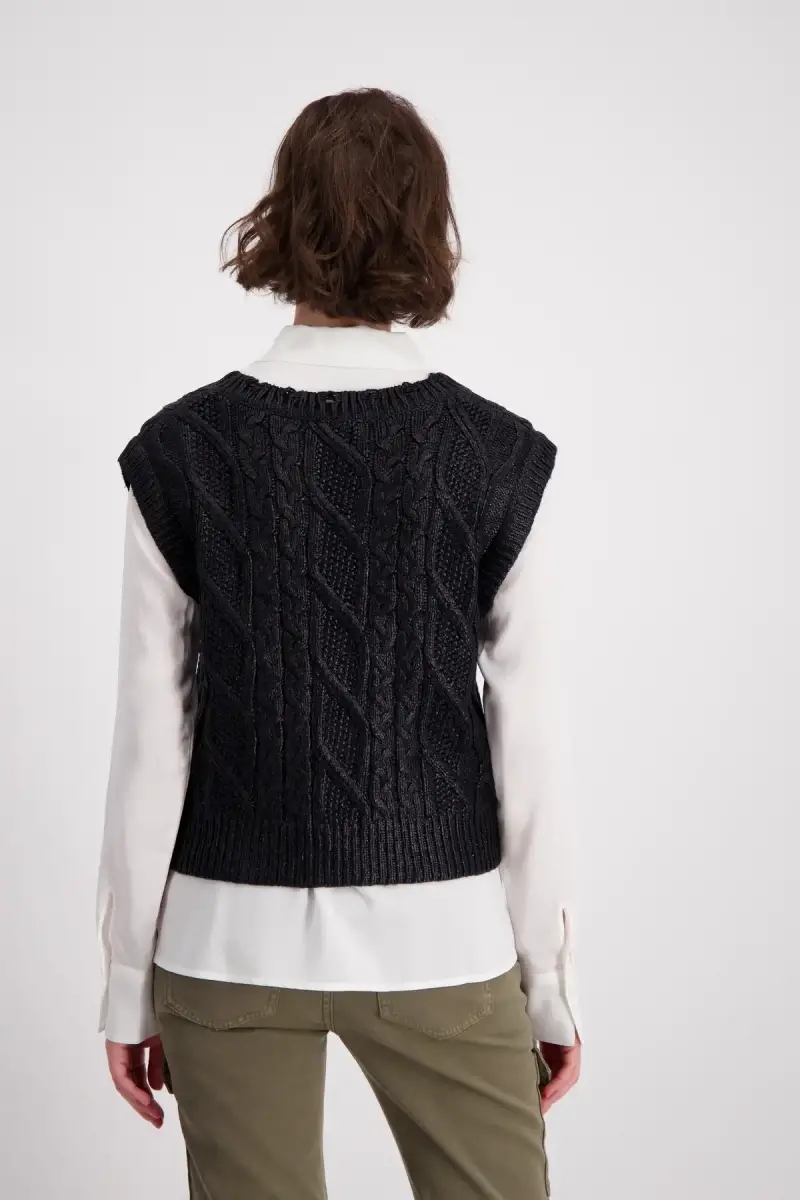 Monari Pullunder Mit Zopfmuster