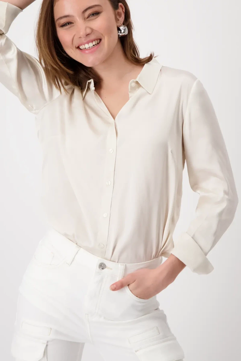 Monari Satin Bluse