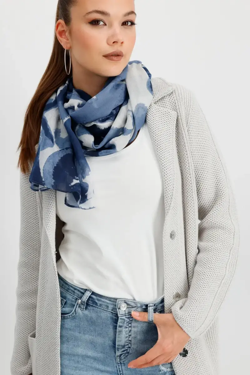 Monari Schal Mit Blumenmuster