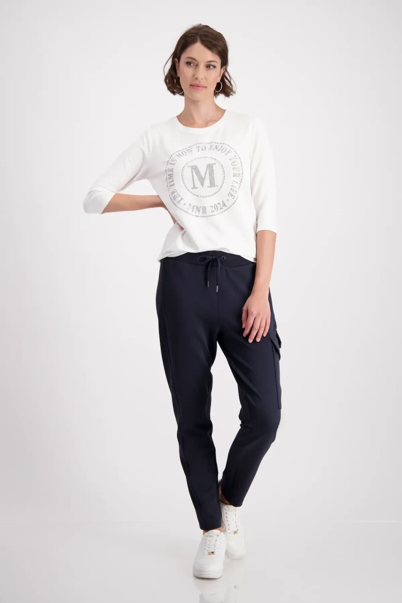 Monari Shirt Mit Emblem Print