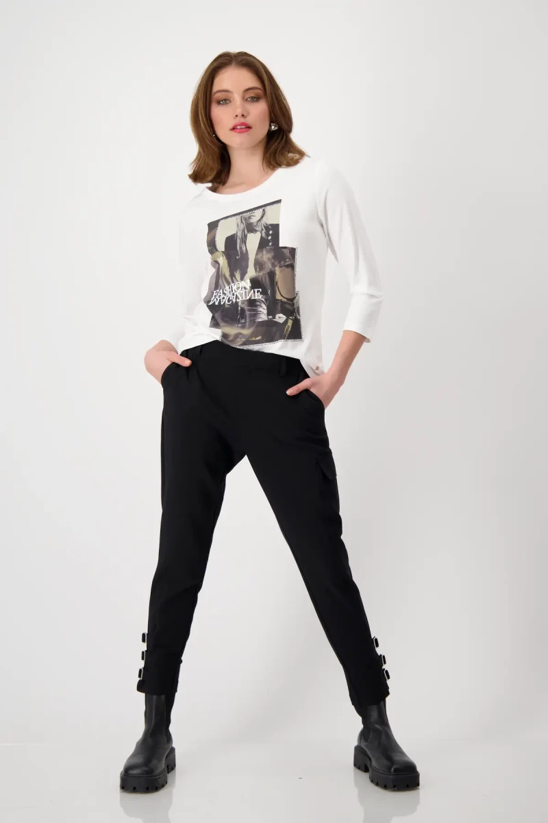 Monari Shirt Mit Frauen Print