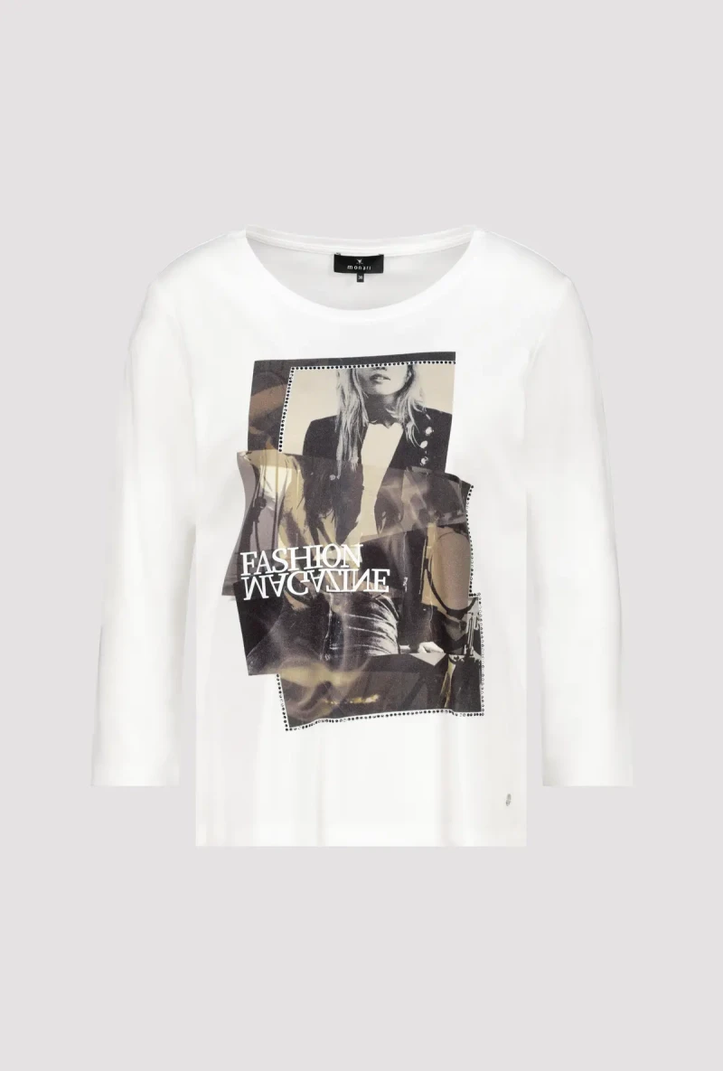 Monari Shirt Mit Frauen Print