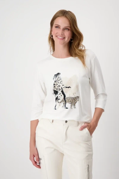 Monari Shirt Mit High Heels Print