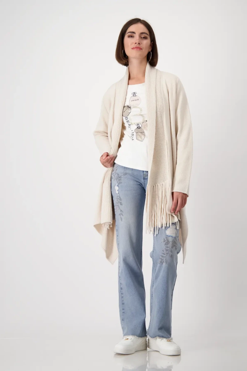 Monari Shirt Mit Parfüm Flakons Print