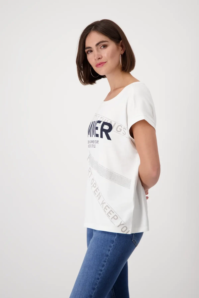 Monari Shirt Mit Schrift