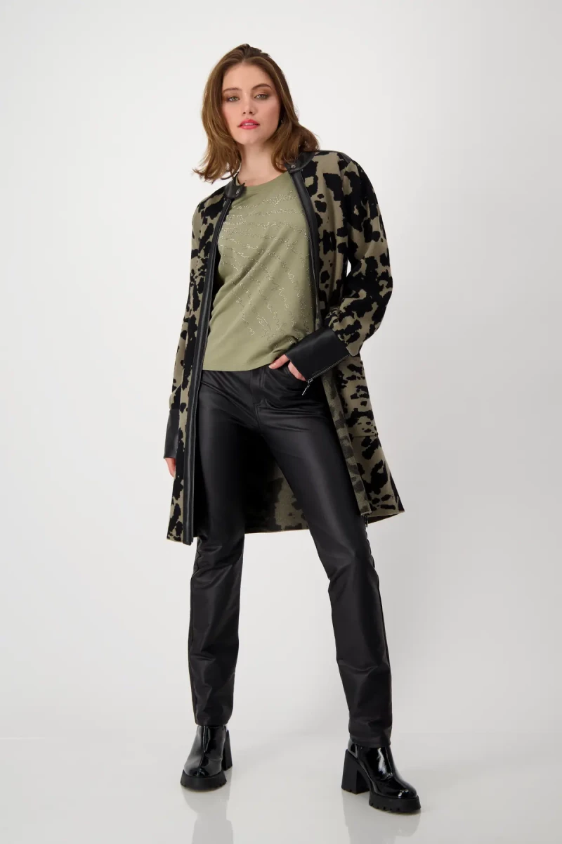 Monari Shirt Mit Strass Schrift