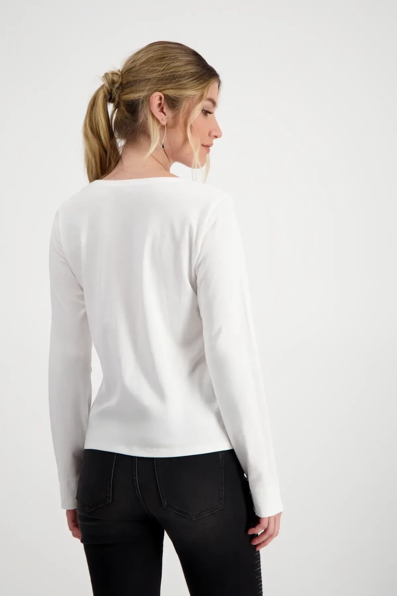 Monari Shirt Mit Strass Schrift