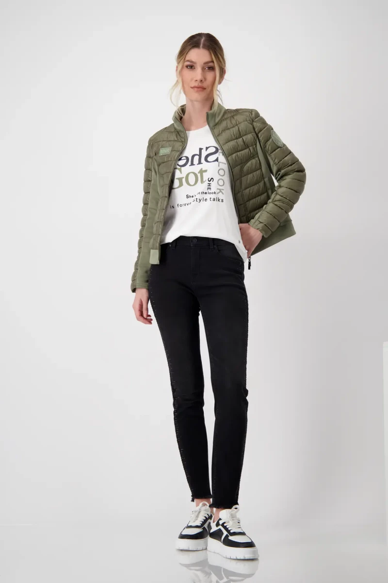 Monari Shirt Mit Strass Schrift