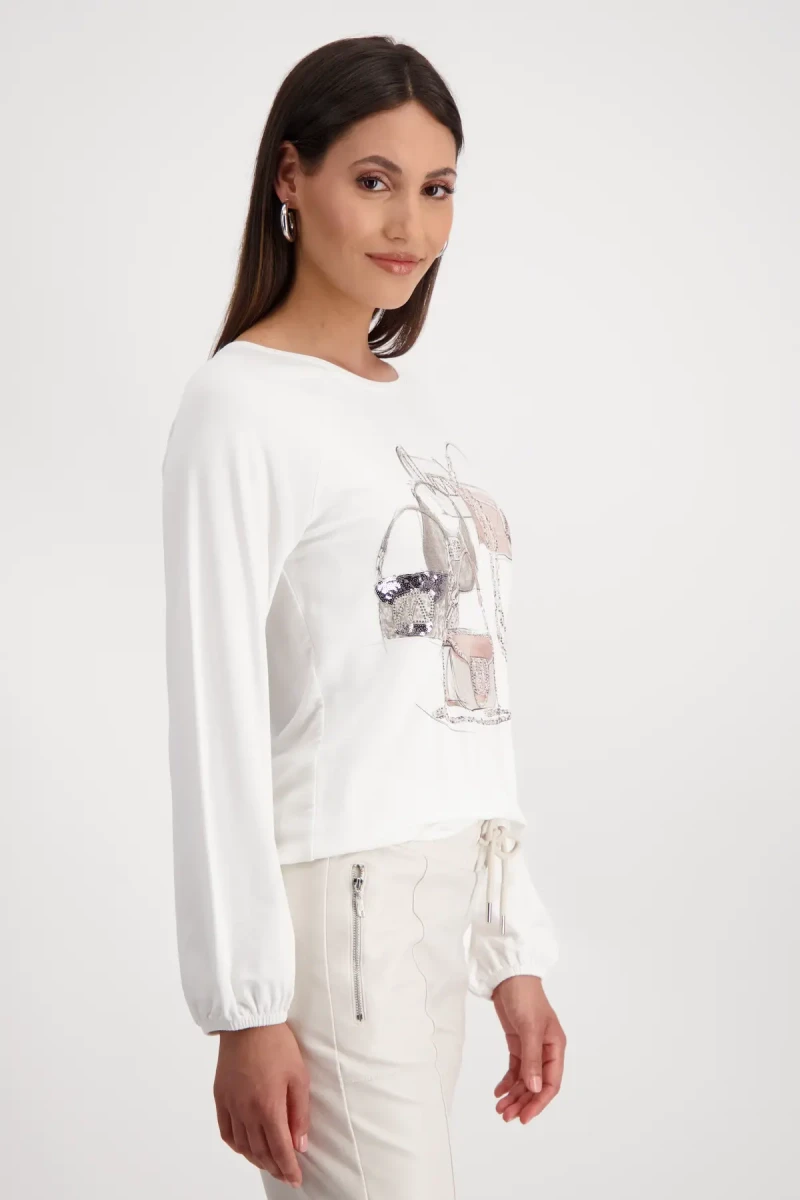 Monari Shirt Mit Taschen Print