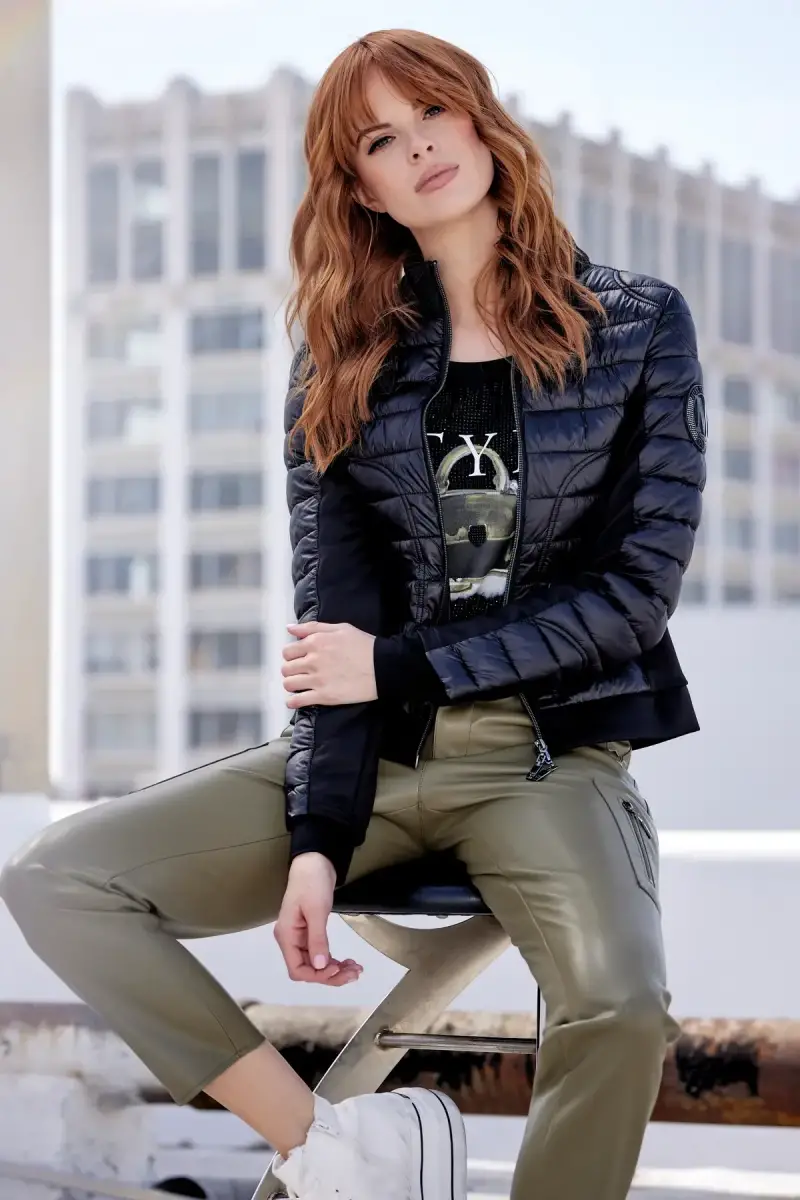 Monari Shirt Mit Taschen Print