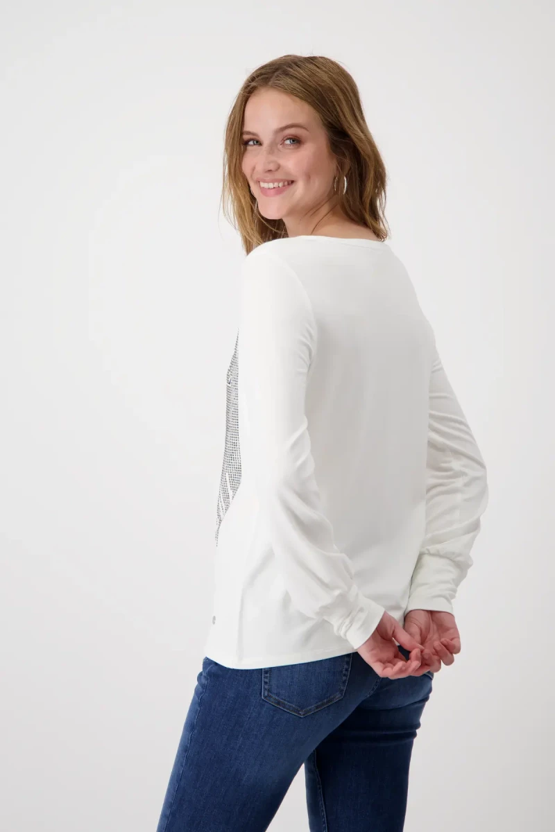 Monari Shirt Mit Taschen Print