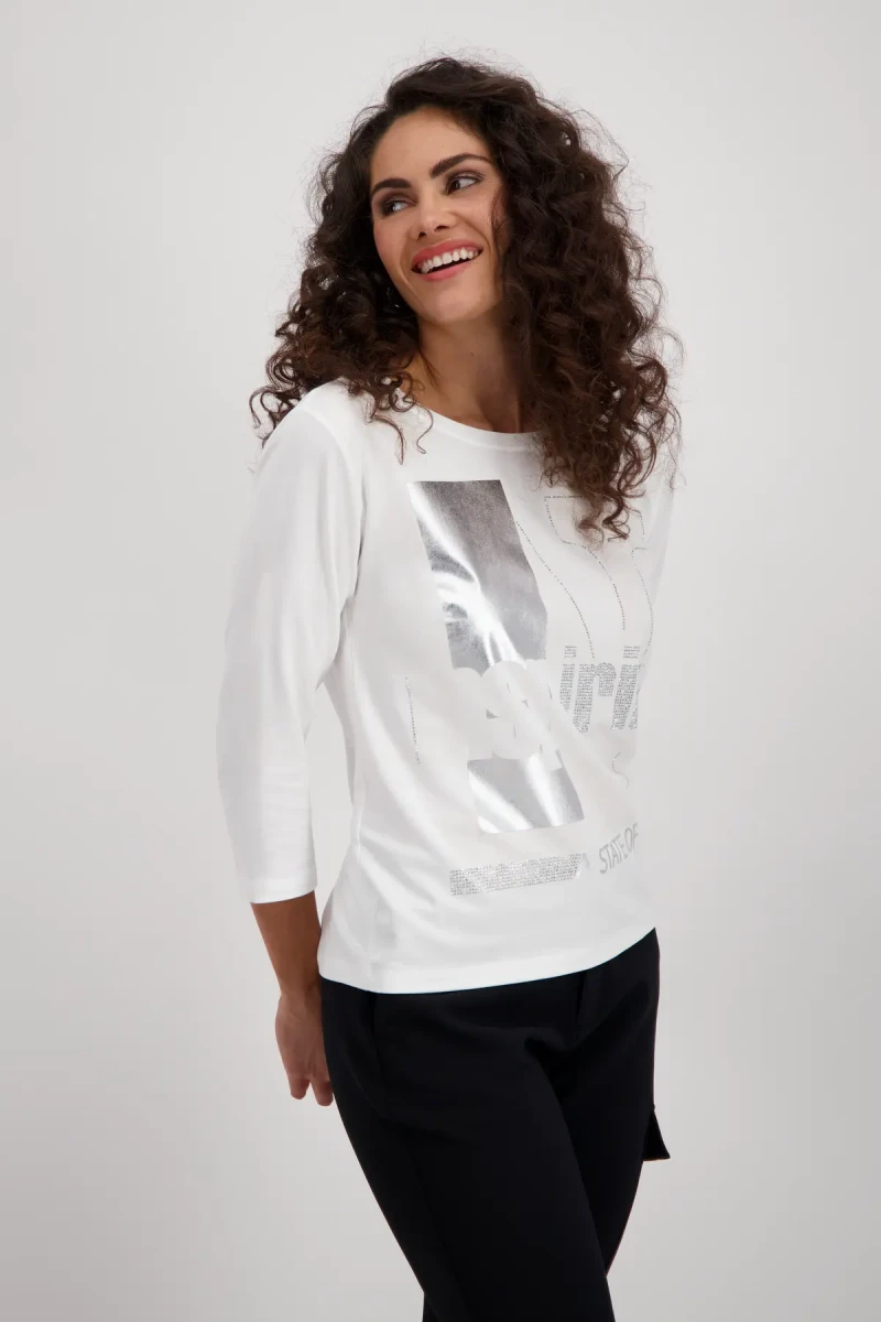 Monari Shirt Mit Tonigem Print