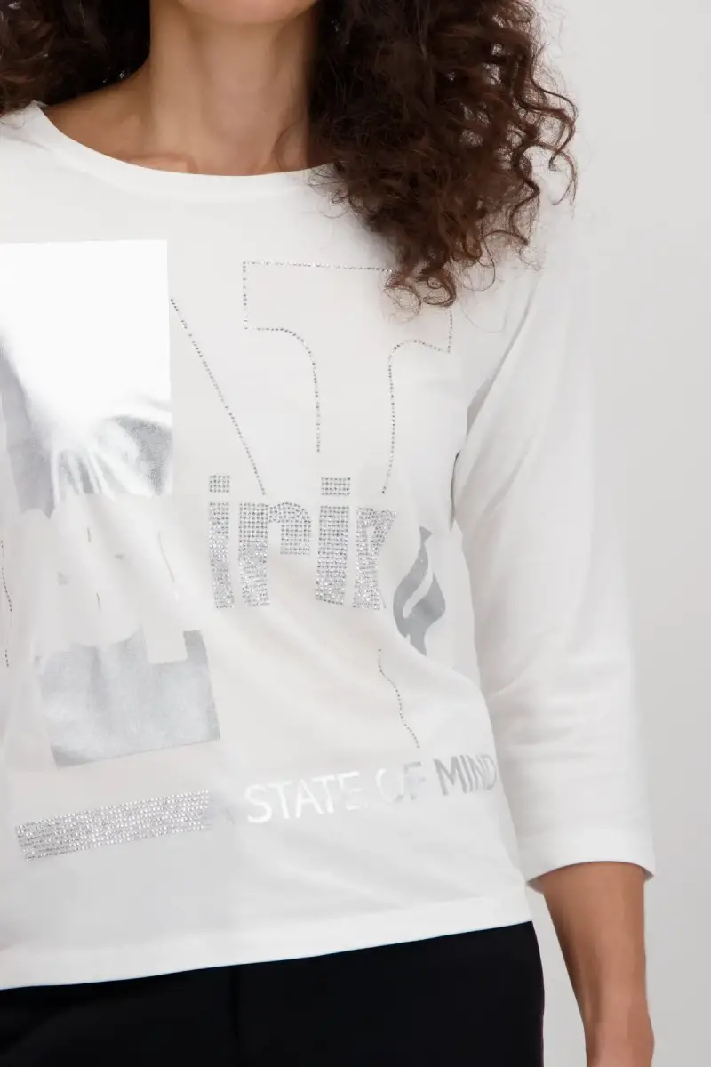 Monari Shirt Mit Tonigem Print