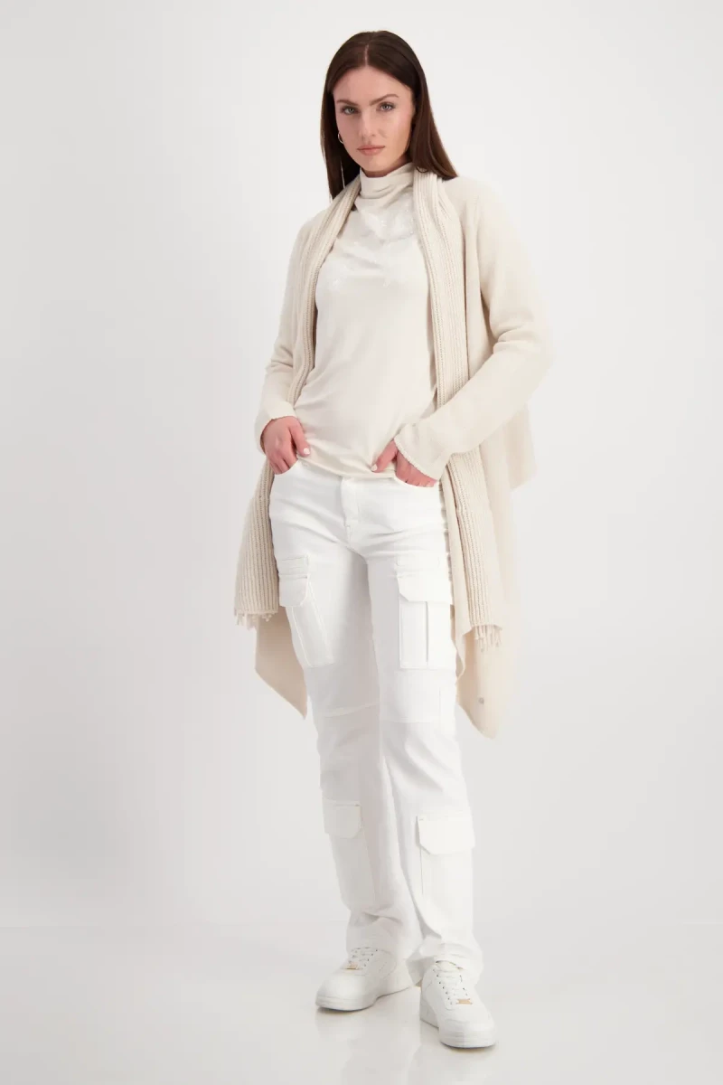 Monari Shirt Mit Toniger Pailletten-Blume