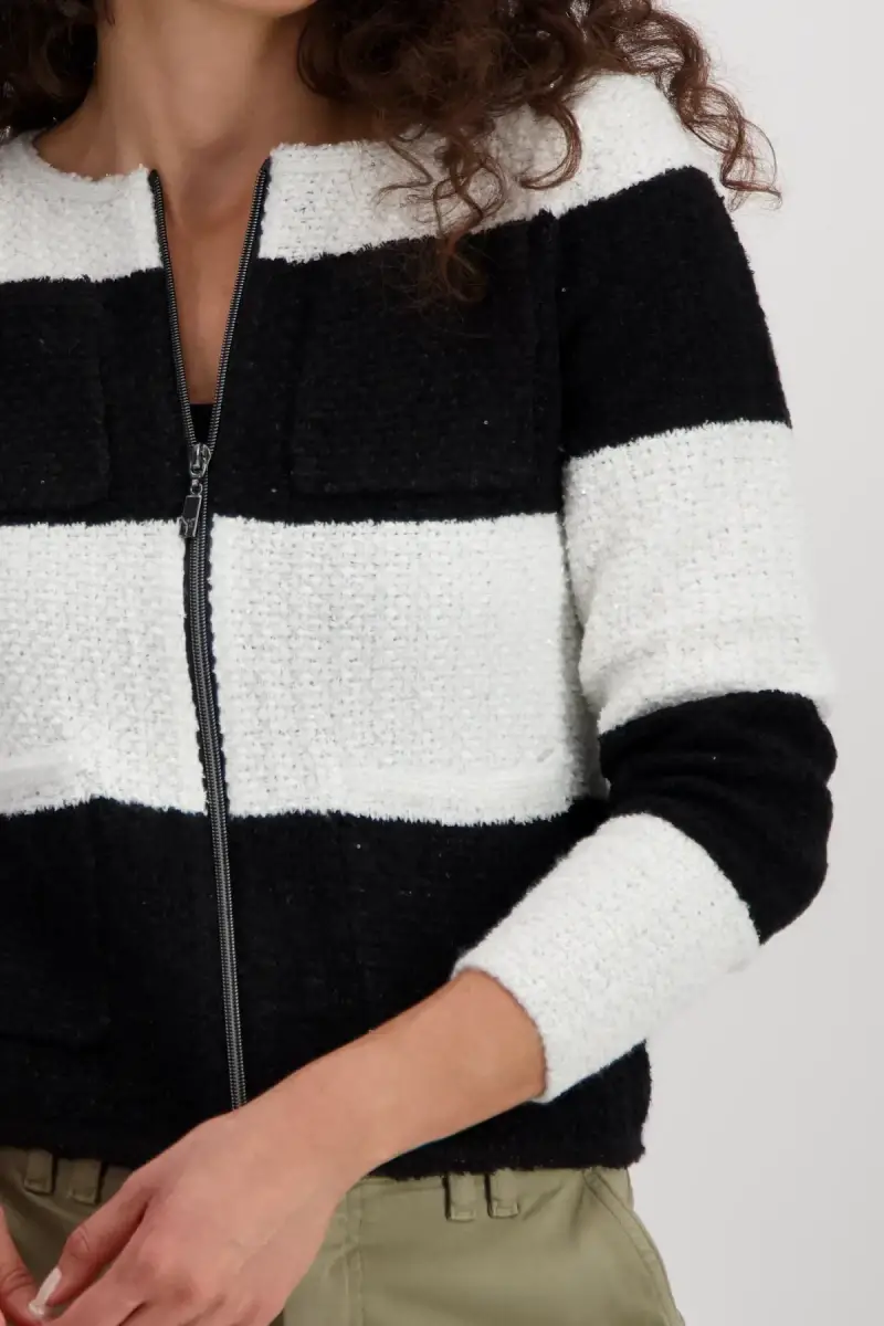 Monari Strickjacke Mit Fransen