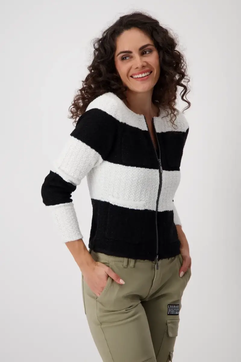 Monari Strickjacke Mit Fransen