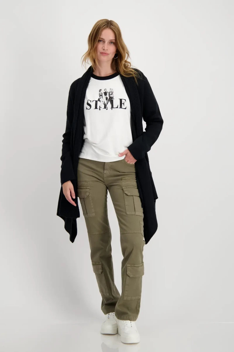 Monari Strickjacke Mit Schalkragen