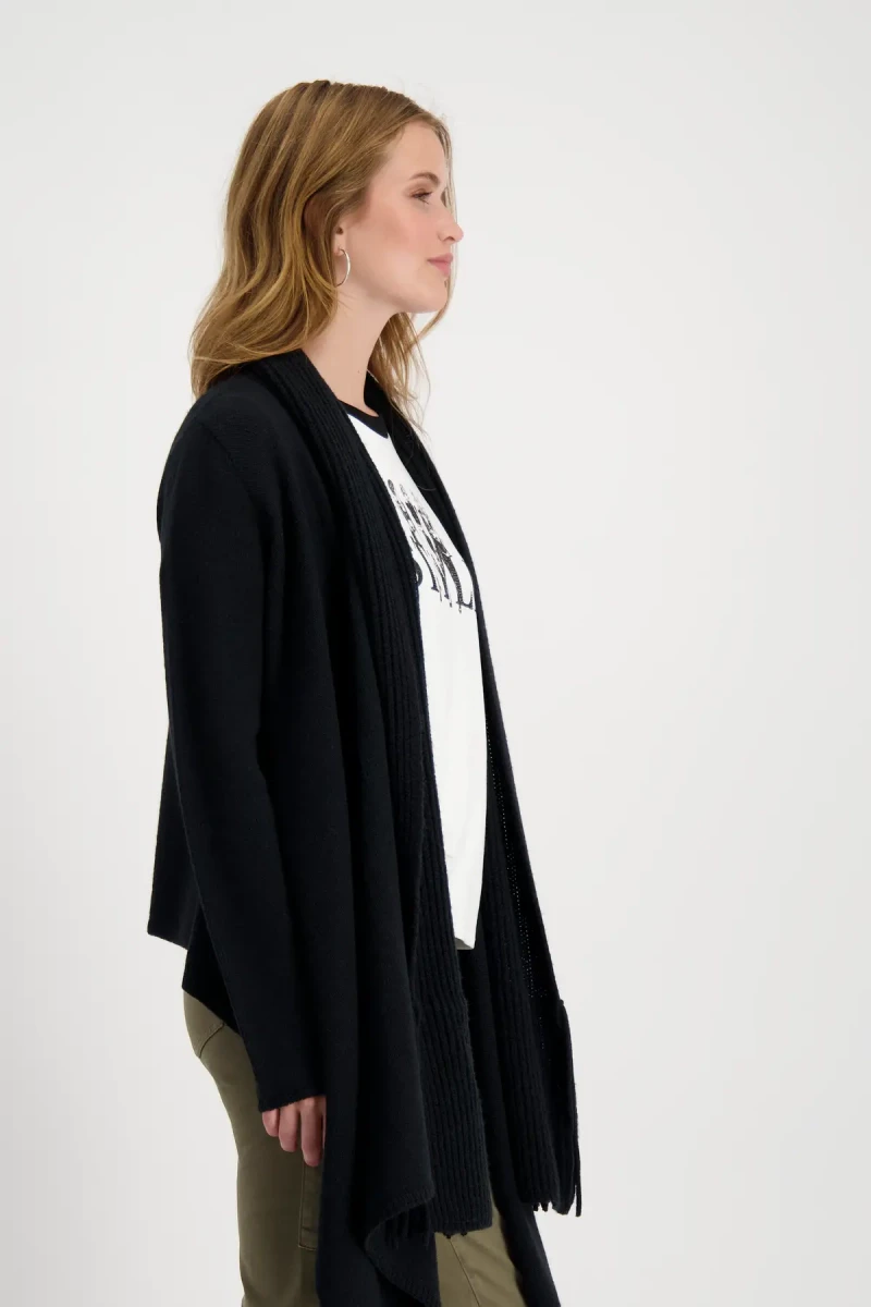 Monari Strickjacke Mit Schalkragen