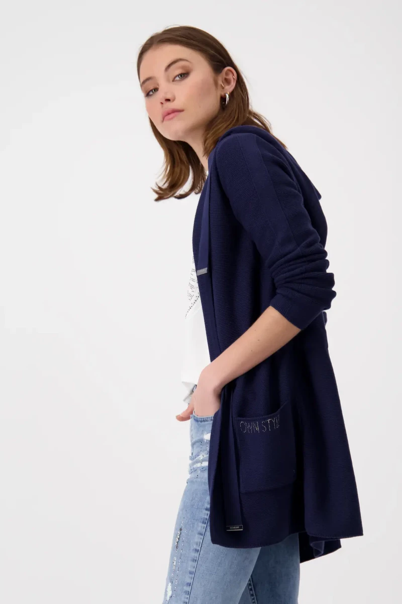 Monari Strickjacke Mit Taillenband