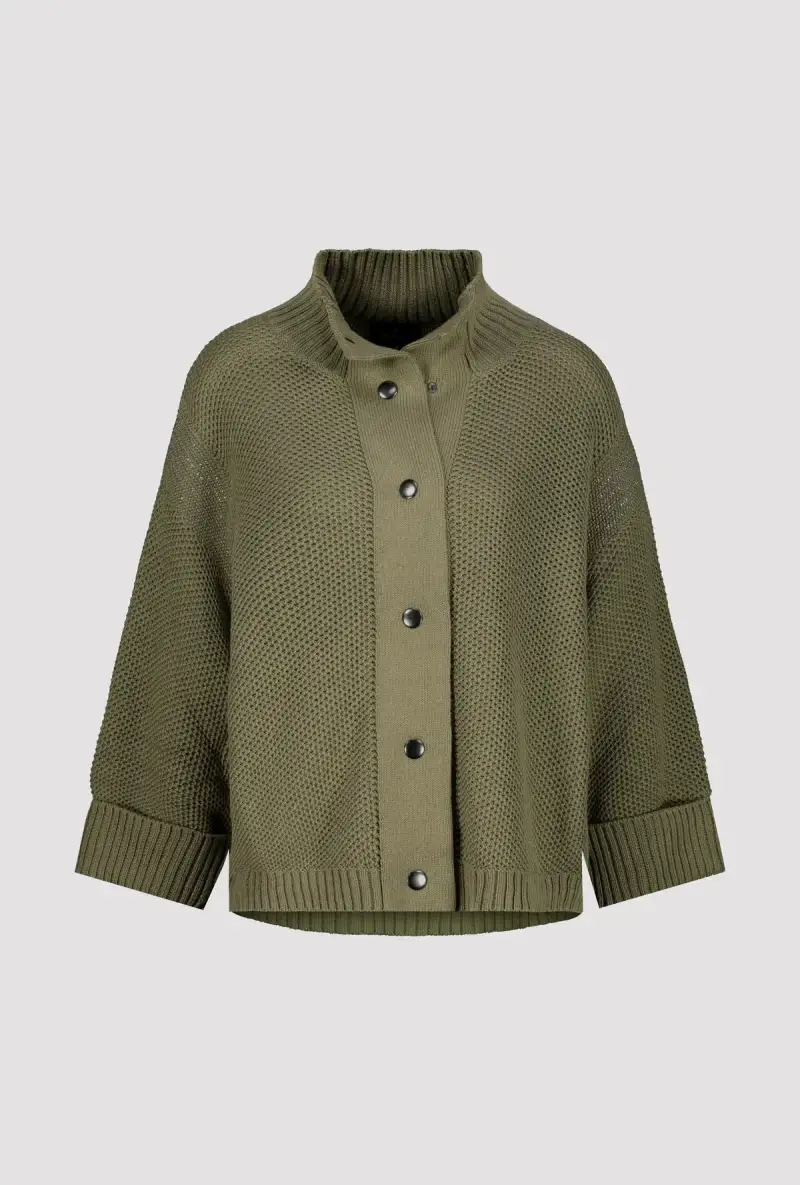 Monari Strickjacke Mit Wabenmuster