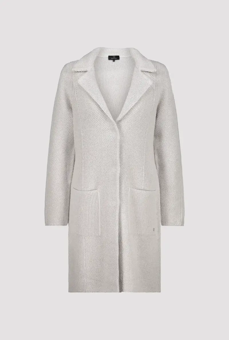 Monari Strickmantel Mit Reverskragen