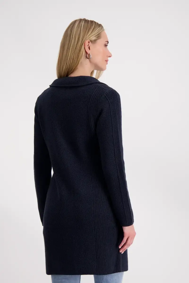 Monari Strickmantel Mit Reverskragen