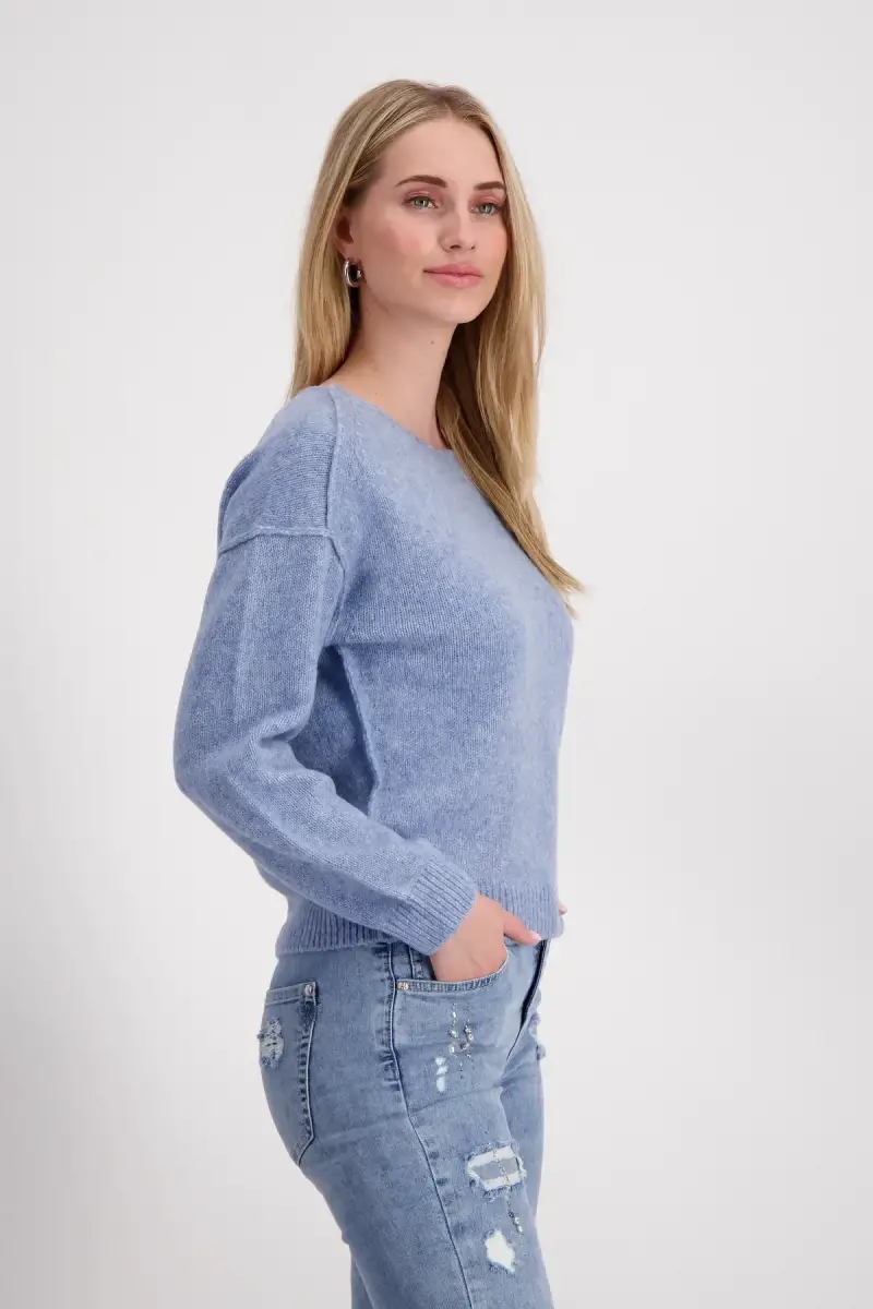 Monari Strickpullover Mit Außennähten