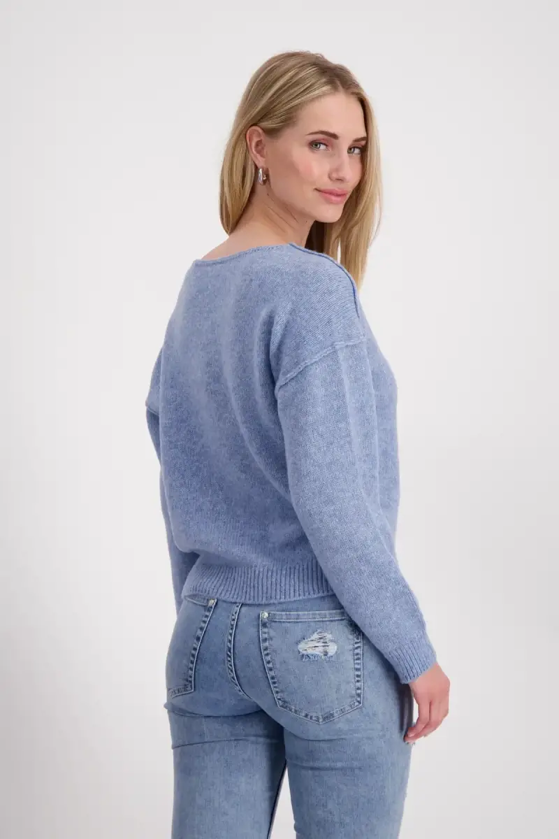 Monari Strickpullover Mit Außennähten