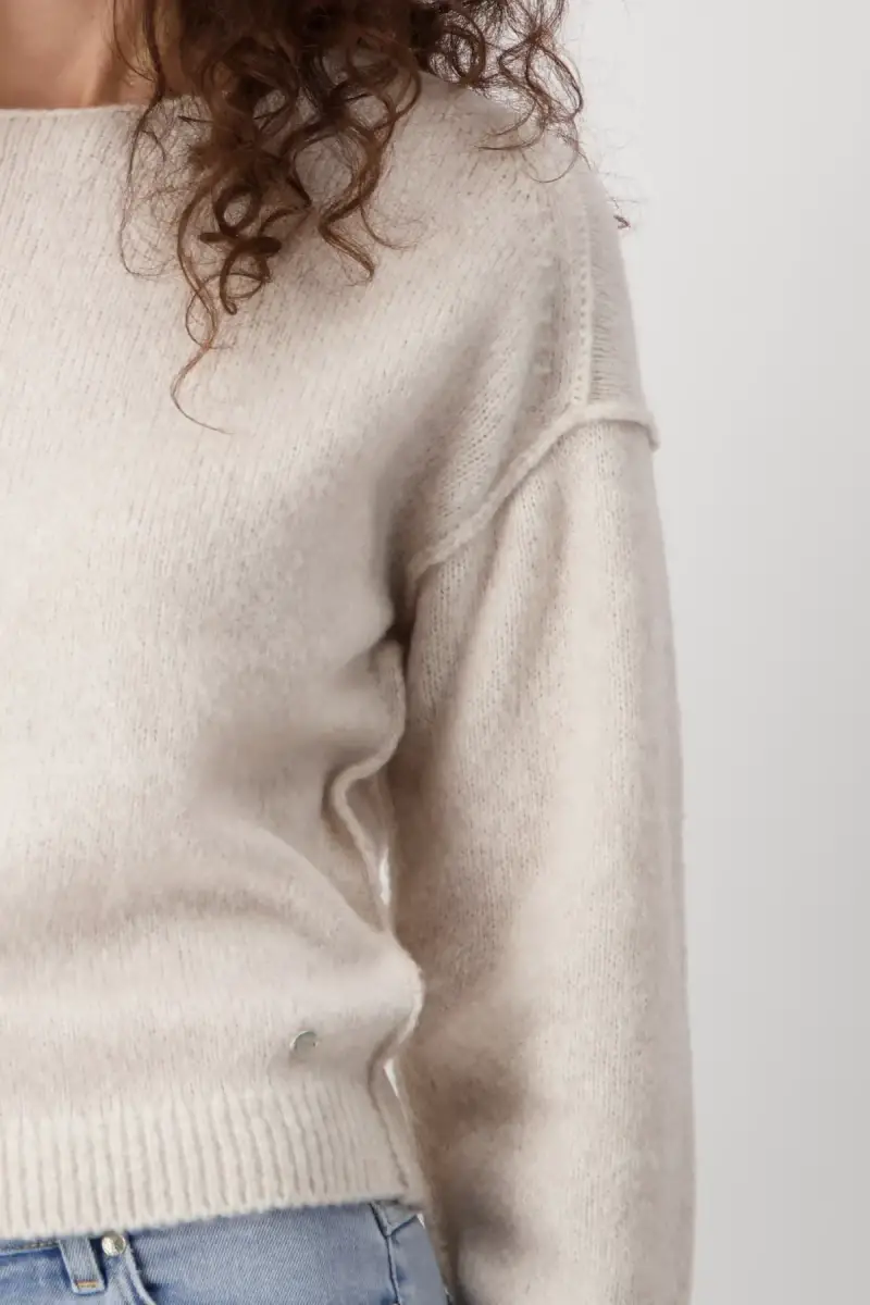 Monari Strickpullover Mit Außennähten