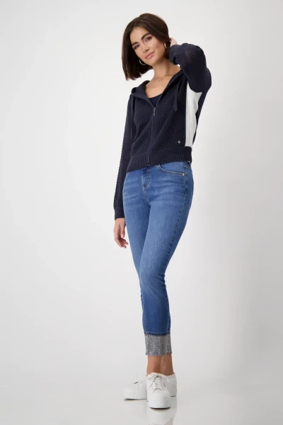 Monari Strickpullover Mit Buchstabenmuster