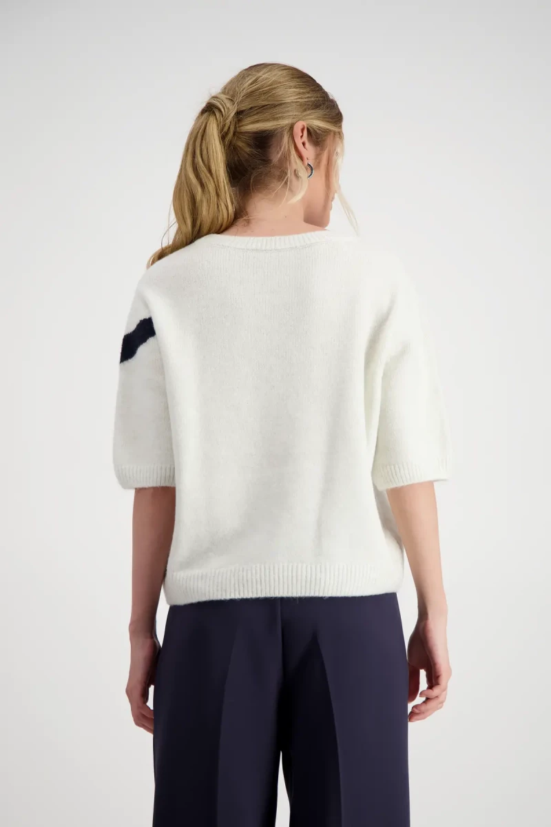Monari Strickpullover Mit Intarsienmuster