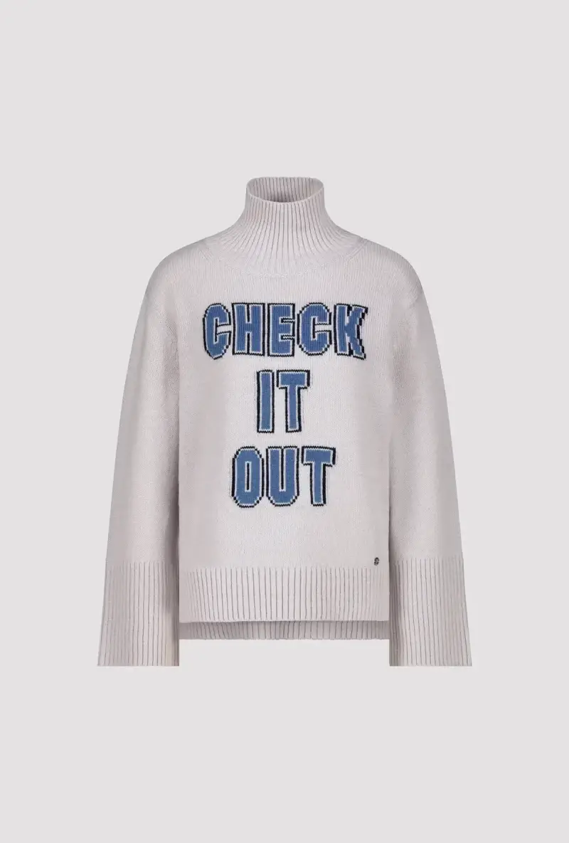 Monari Strickpullover Mit Schrift