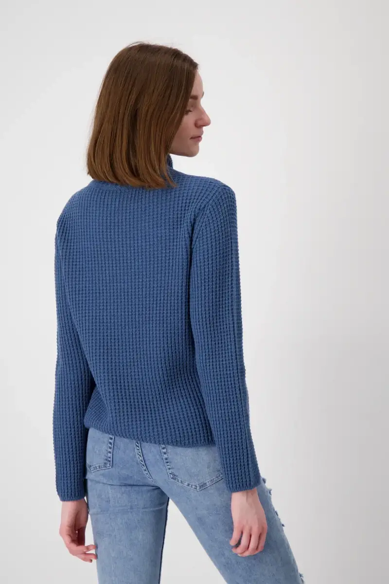 Monari Strickpullover Mit Stehkragen