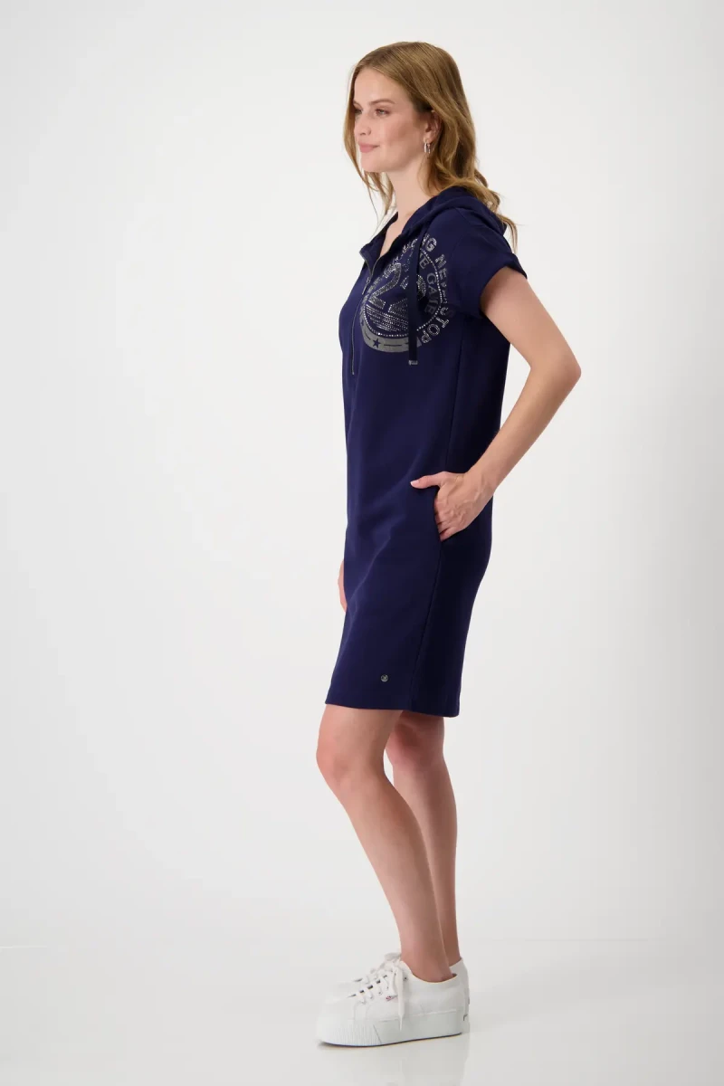 Monari Sweatkleid Mit Kapuze