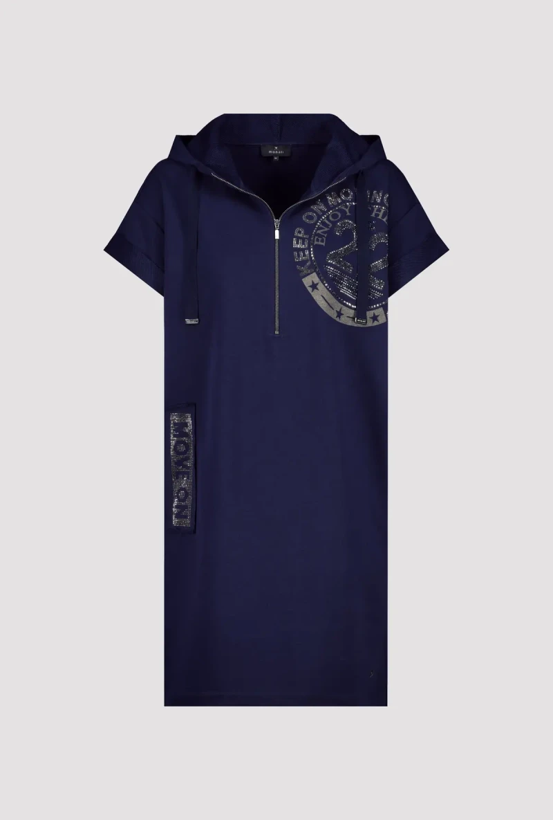 Monari Sweatkleid Mit Kapuze