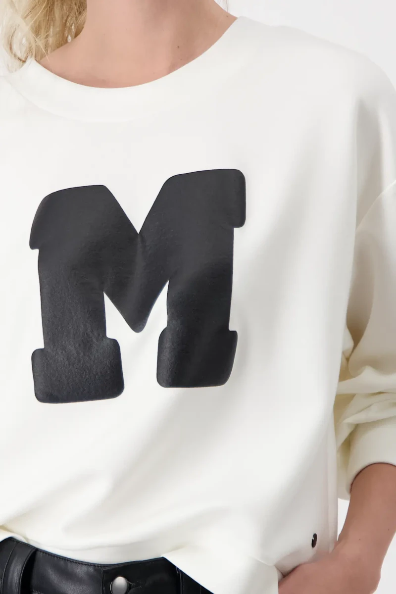 Monari Sweatshirt Mit Buchstaben Print